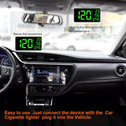 C1090 6.2 inch HUD Car Head-up Display GPS Car Universal Mileage Speed Meter Speeding Alarm / GPS Satellite Speed Measurement(Black)