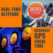 C1090 6.2 inch HUD Car Head-up Display GPS Car Universal Mileage Speed Meter Speeding Alarm / GPS Satellite Speed Measurement(Black)
