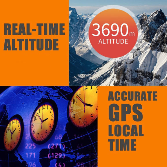 C1090 6.2 inch HUD Car Head-up Display GPS Car Universal Mileage Speed Meter Speeding Alarm / GPS Satellite Speed Measurement(Black)