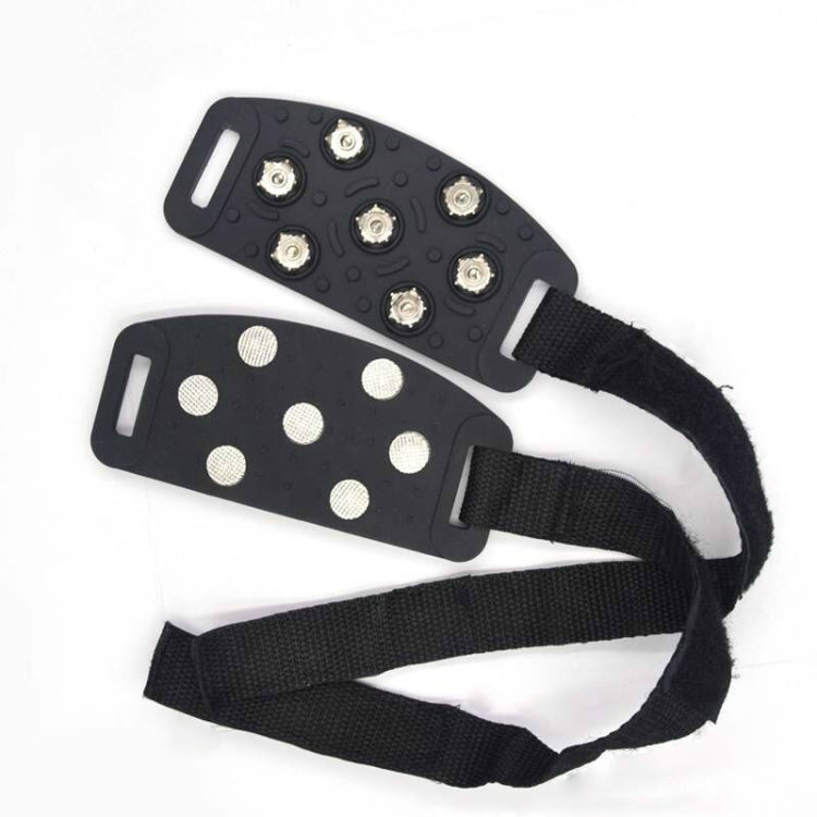 DM-1601 1pair Outdoor Mountaineering Snow Ice Surface 7-tooth Crampons Zinc Alloy Spikes Silicone Anti-skid Shoe Covers, Size:One Size - Mountaineering Outfit by PMC TechLife | Online Shopping South Africa | PMC TechLife | Buy Now Pay Later Mobicred