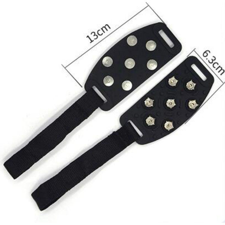 DM-1601 1pair Outdoor Mountaineering Snow Ice Surface 7-tooth Crampons Zinc Alloy Spikes Silicone Anti-skid Shoe Covers, Size:One Size - Mountaineering Outfit by PMC TechLife | Online Shopping South Africa | PMC TechLife | Buy Now Pay Later Mobicred