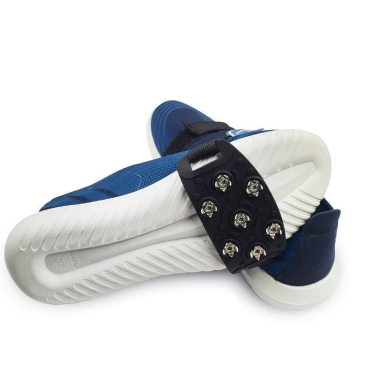 DM-1601 1pair Outdoor Mountaineering Snow Ice Surface 7-tooth Crampons Zinc Alloy Spikes Silicone Anti-skid Shoe Covers, Size:One Size - Mountaineering Outfit by PMC TechLife | Online Shopping South Africa | PMC TechLife | Buy Now Pay Later Mobicred