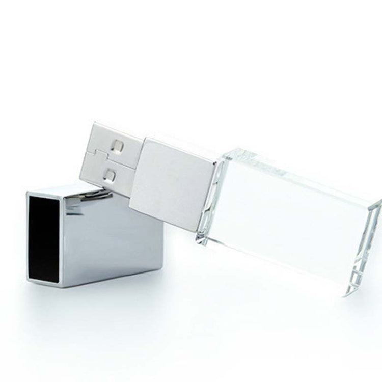 2 PCS Crystal Flash Light Emitting USB 2.0 Flash Drive Car Music USB Flash Drive, Capacity: 8G (200 Music + 80 MV)
