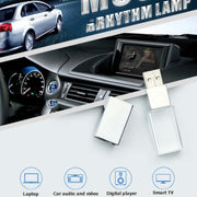 2 PCS Crystal Flash Light Emitting USB 2.0 Flash Drive Car Music USB Flash Drive, Capacity: 16G (1000 Music + 110 MV)
