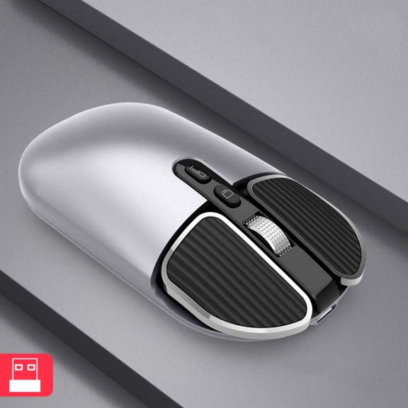 M203 2.4Ghz 5 Buttons 1600DPI Wireless Optical Mouse Computer Notebook Office Home Silent Mouse, Style:2.4G(Gray)