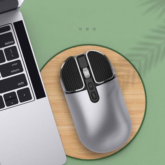 M203 2.4Ghz 5 Buttons 1600DPI Wireless Optical Mouse Computer Notebook Office Home Silent Mouse, Style:2.4G(Silver)