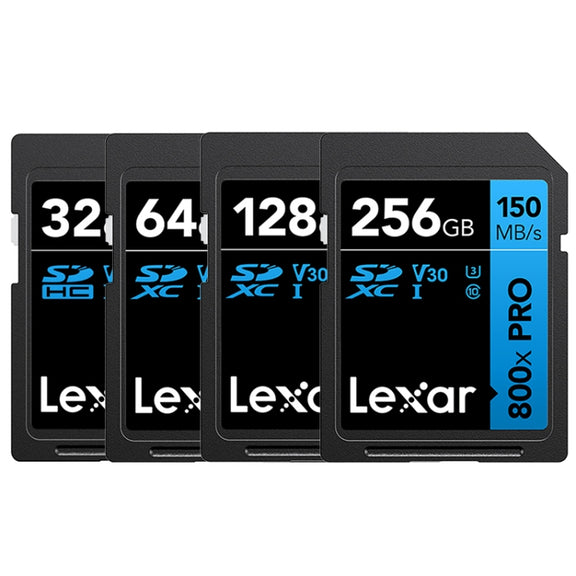 Lexar SD-800X Pro High Speed SD Card SLR Camera Memory Card, Capacity: 64GB