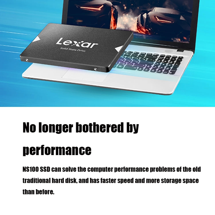 Lexar NS100 2.5 inch SATA3 Notebook Desktop SSD Solid State Drive, Capacity: 256GB(Gray) - free shipping - PMC Jewellery - Order now!
