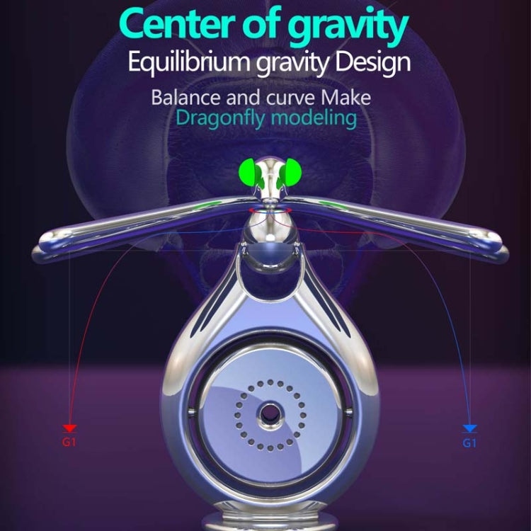 Car Aromatherapy Rotating Balance Dragonfly Creative Perfume Decoration(Rose Gold) - free shipping - PMC TechLife - Order now!