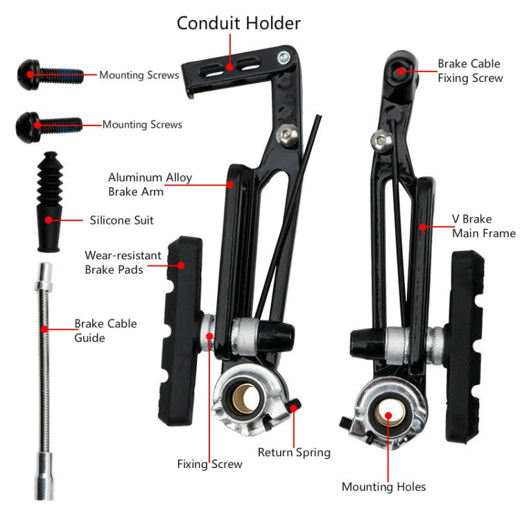 Litepro Long arm V Brake Folding Bike Modified SP8 Brake, Specification:1 Pair (Half Bike Portion) - Bicycle Brake Parts by Litepro | Online Shopping South Africa | PMC Jewellery | Buy Now Pay Later Mobicred