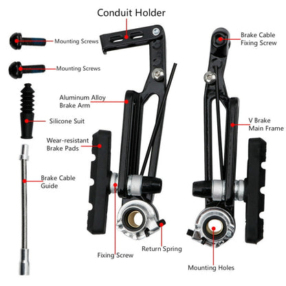 Litepro Long arm V Brake Folding Bike Modified SP8 Brake, Specification:1 Pair (Half Bike Portion) - Bicycle Brake Parts by Litepro | Online Shopping South Africa | PMC Jewellery | Buy Now Pay Later Mobicred