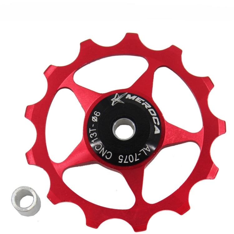 MEROCA Metal Bearings Mountain Bike Road Bike Rear Derailleur Guide Wheel 11T/13T Guide Wheel, Specification:13T, Color:Red - Guide wheels by PMc TechLife | Online Shopping South Africa | PMc TechLife | Buy Now Pay Later Mobicred