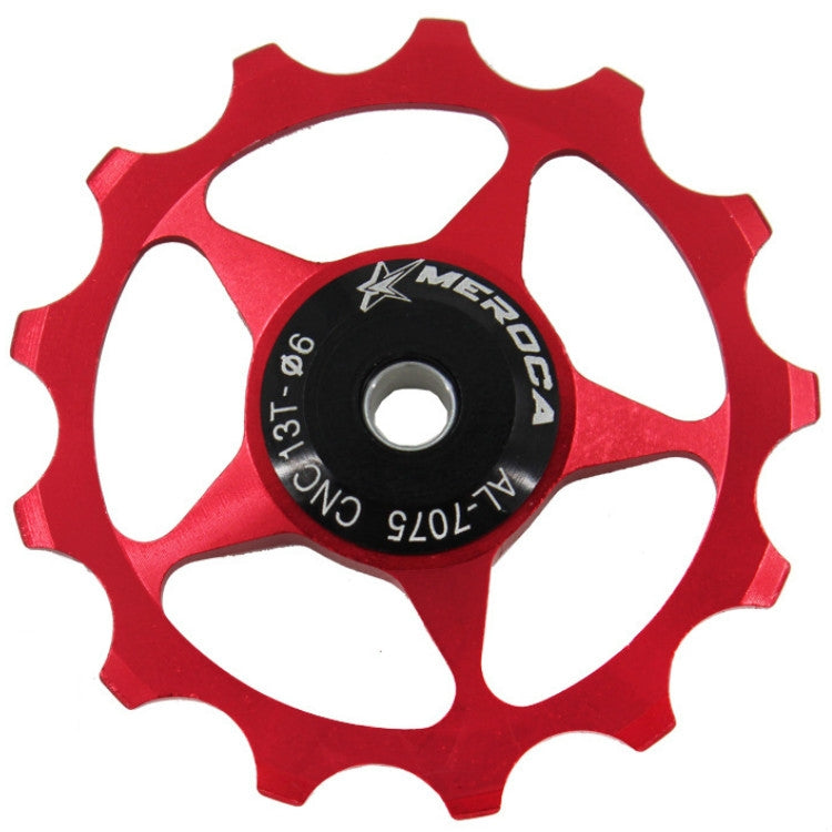 MEROCA Metal Bearings Mountain Bike Road Bike Rear Derailleur Guide Wheel 11T/13T Guide Wheel, Specification:13T, Color:Red - Guide wheels by PMc TechLife | Online Shopping South Africa | PMc TechLife | Buy Now Pay Later Mobicred