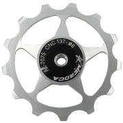MEROCA Metal Bearings Mountain Bike Road Bike Rear Derailleur Guide Wheel 11T/13T Guide Wheel, Specification:13T, Color:Silver