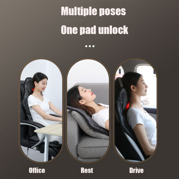 YJ-308 Car Massager Cervical Spine Neck Waist Car Home Heating Whole Body Multifunctional Massage Mat, Specification: Deluxe Edition