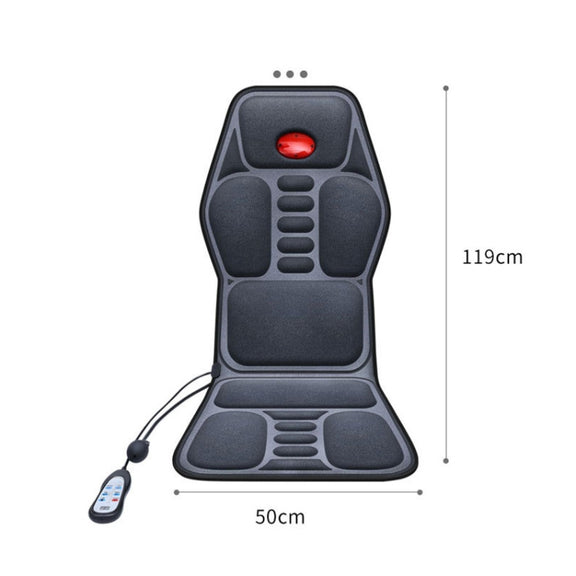 YJ-308 Car Massager Cervical Spine Neck Waist Car Home Heating Whole Body Multifunctional Massage Mat, Specification: Premium Version (24V for Trucks)