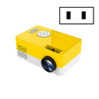 S261/J16 Home Mini HD 1080P Portable LED Projector, Support TF Card / AV / U Disk, Plug Specification:US Plug(Yellow White) - Mini Projector by PMC TechLife | Online Shopping South Africa | PMC TechLife | Buy Now Pay Later Mobicred