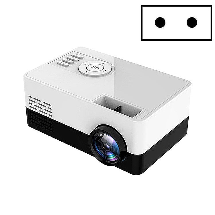 S261/J16 Home Mini HD 1080P Portable LED Projector, Support TF Card / AV / U Disk, Plug Specification:EU Plug(White Black) - free shipping - PMC Jewellery - Order now!