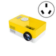 S261/J16 Home Mini HD 1080P Portable LED Projector, Support TF Card / AV / U Disk, Plug Specification:AU Plug(Yellow White) - Mini Projector by PMC TechLife | Online Shopping South Africa | PMC TechLife | Buy Now Pay Later Mobicred