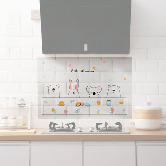 5 PCS Kitchen Cabinet Stove Oil-Proof Self-Adhesive Sticker, Style:Transparent Type(Cute Pet) - Wall Tile Stickers by PMC Jewellery | Online Shopping South Africa | PMC Jewellery | Buy Now Pay Later Mobicred