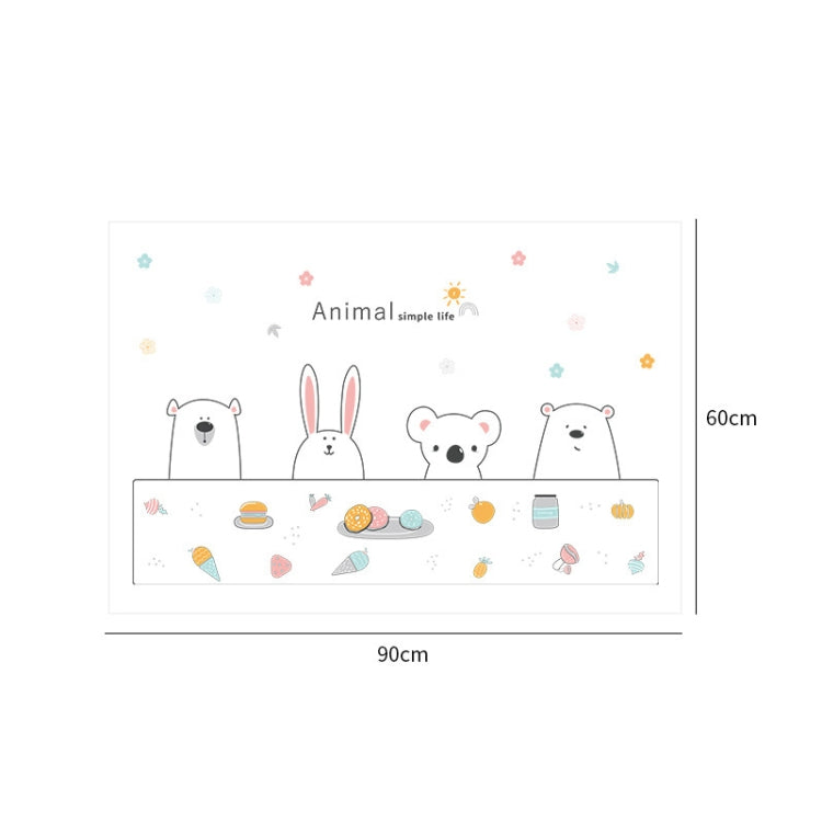 5 PCS Kitchen Cabinet Stove Oil-Proof Self-Adhesive Sticker, Style:Transparent Type(Cute Pet) - Wall Tile Stickers by PMC Jewellery | Online Shopping South Africa | PMC Jewellery | Buy Now Pay Later Mobicred