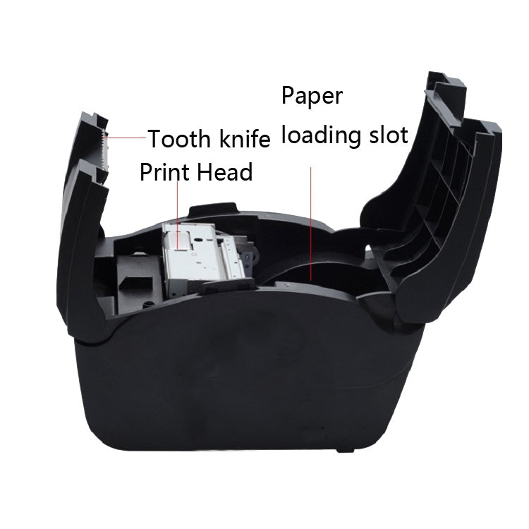Xprinter XP-76IIH Dot Matrix Printer Open Roll Invoice Printer, Model: Parallel Port(UK Plug)