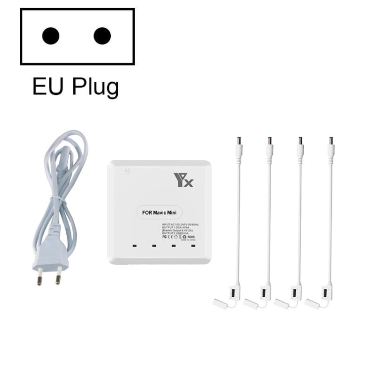 For DJI Mavic Mini Charger Battery USB 6 in 1 Hub Intelligent Battery Controller Charger, Plug Type:EU Plug - free shipping - PMC TechLife - Order now!