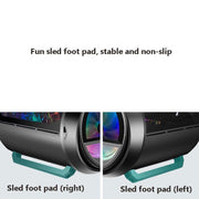 GAMEKM Genki Bomb Personality Gaming Internet Cafe Side Through Gaming Case USB 3.0 Water-cooled Desktop Computer Case(White)