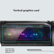 GAMEKM Genki Bomb Personality Gaming Internet Cafe Side Through Gaming Case USB 3.0 Water-cooled Desktop Computer Case(Black)