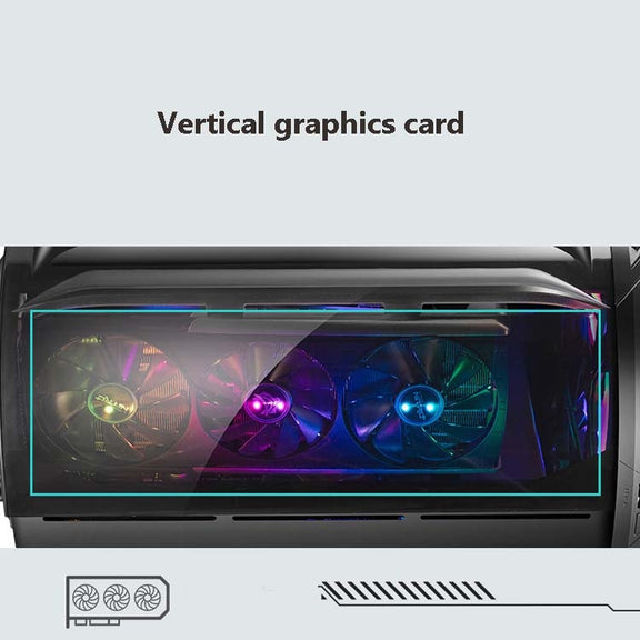 GAMEKM Genki Bomb Personality Gaming Internet Cafe Side Through Gaming Case USB 3.0 Water-cooled Desktop Computer Case(Black)