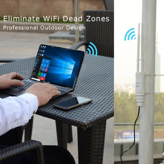 WAVLINK AC600 AP 2.4G/5G Dual Frequency Outdoor High Power Repeater, Pulg Type:US Plug