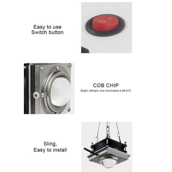 COB Plant Growth Light LED Vegetable Planting Succulent Light, Light:Full Spectrum(EU Plug 220V)