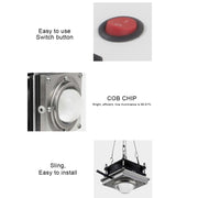 COB Plant Growth Light LED Vegetable Planting Succulent Light, Light:Sunligh(UK Plug 220V)