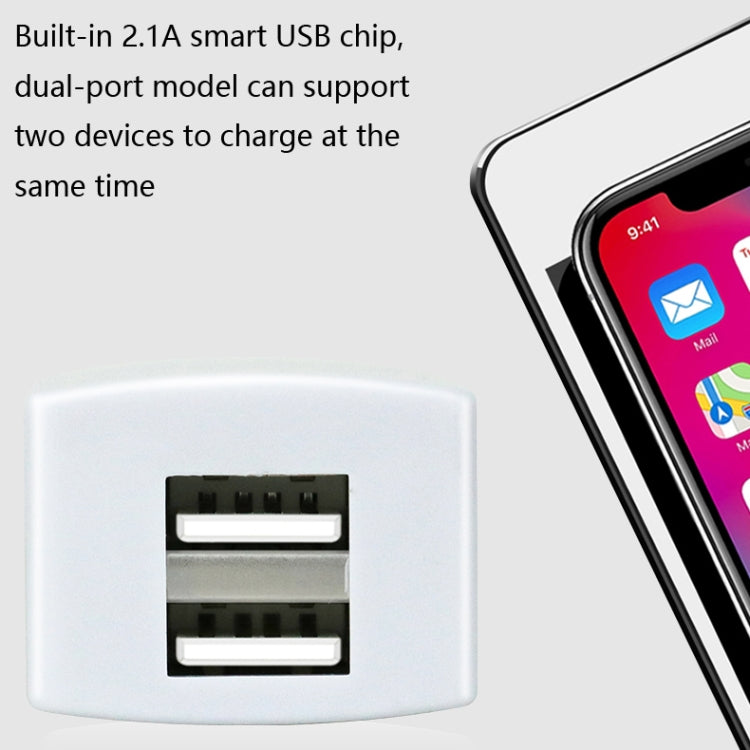 3 PCS Universal Car Intelligent Reverse Connection Lithium Battery Electric Car Mobile Phone Charger, Style:Extended White Double Port 2A - free shipping - PMC TechLife - Order now!