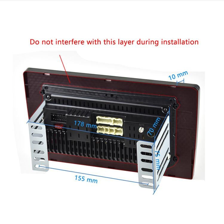 Universal Machine Android Smart Navigation Car Navigation DVD Reversing Video Integrated Machine, Size:9inch 2+16G, Specification:Standard+8 Lights Camera - Car DVD by PMC TechLife | Online Shopping South Africa | PMC TechLife | Buy Now Pay Later Mobicred