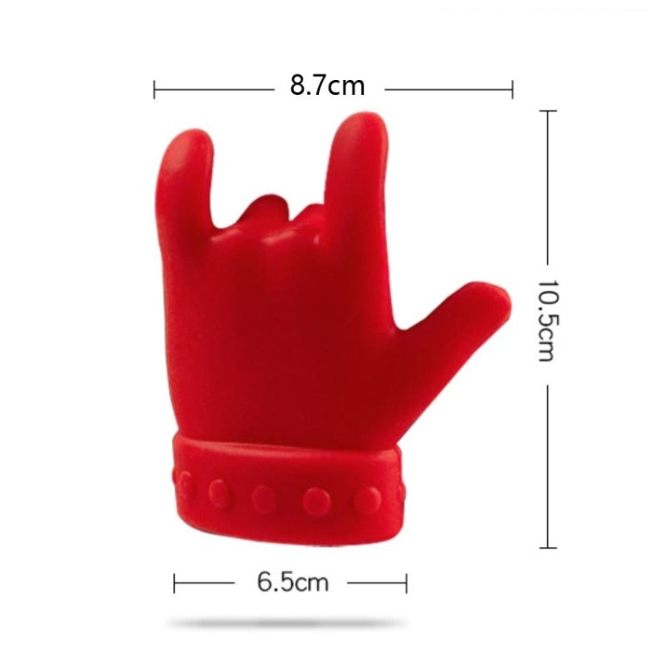 2 PCS Kitchen Silicone Pot Lid Raising Gadget Finger Shaped Pot Lid Spill-proof Raising Spoon Rack - Gadgets by PMC TechLife | Online Shopping South Africa | PMC TechLife | Buy Now Pay Later Mobicred