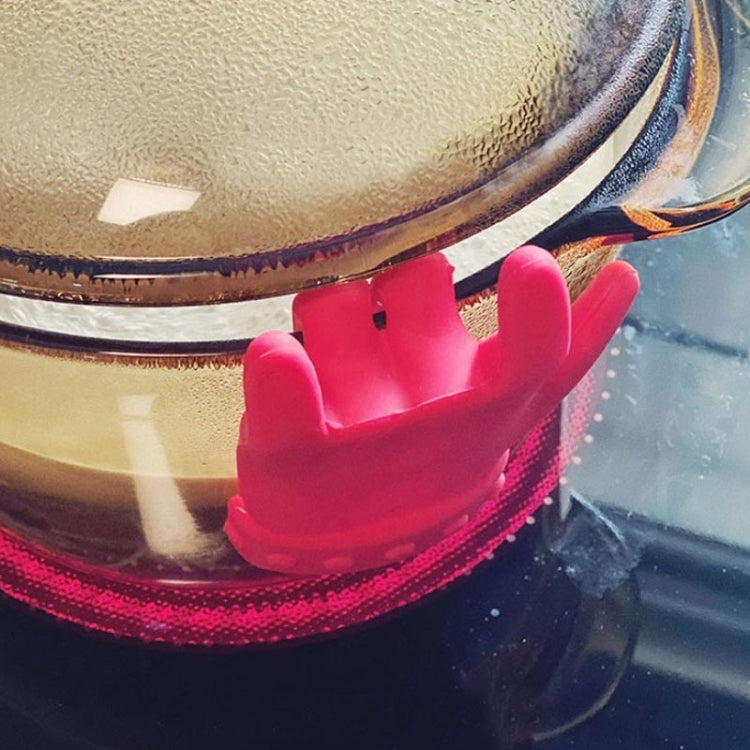 2 PCS Kitchen Silicone Pot Lid Raising Gadget Finger Shaped Pot Lid Spill-proof Raising Spoon Rack - Gadgets by PMC TechLife | Online Shopping South Africa | PMC TechLife | Buy Now Pay Later Mobicred