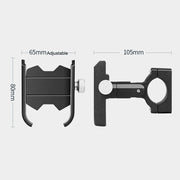 Bicycle Mobile Phone Holder Motorcycle Electric Car Navigation Mobile Phone Holder, Style:Handlebars(Black)