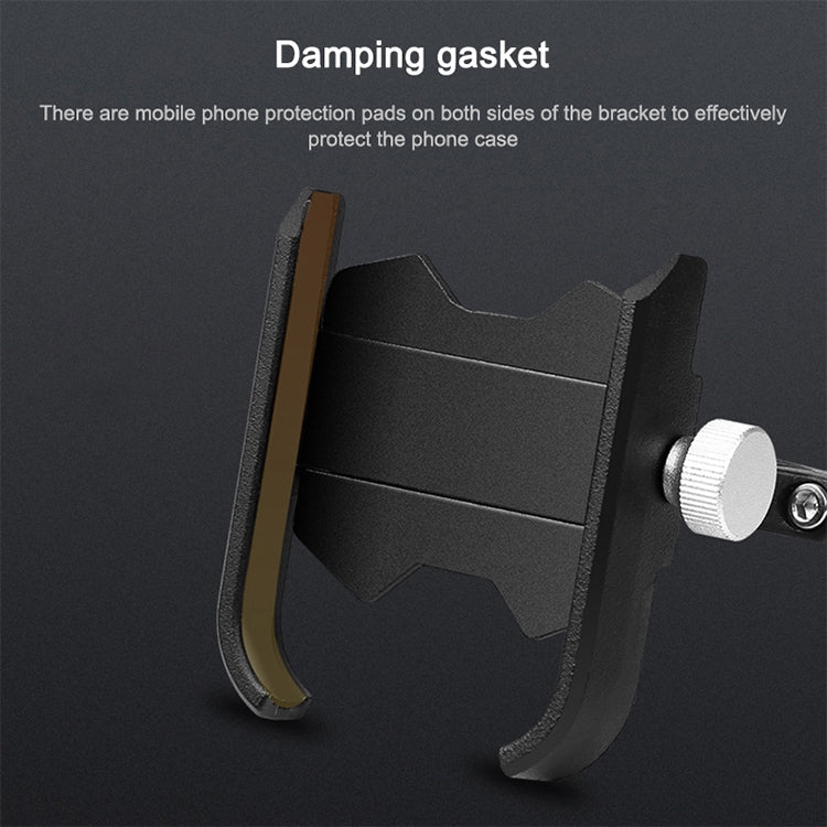 Bicycle Mobile Phone Holder Motorcycle Electric Car Navigation Mobile Phone Holder, Style:Handlebars(Black) - Holders by PMC TechLife | Online Shopping South Africa | PMC TechLife | Buy Now Pay Later Mobicred