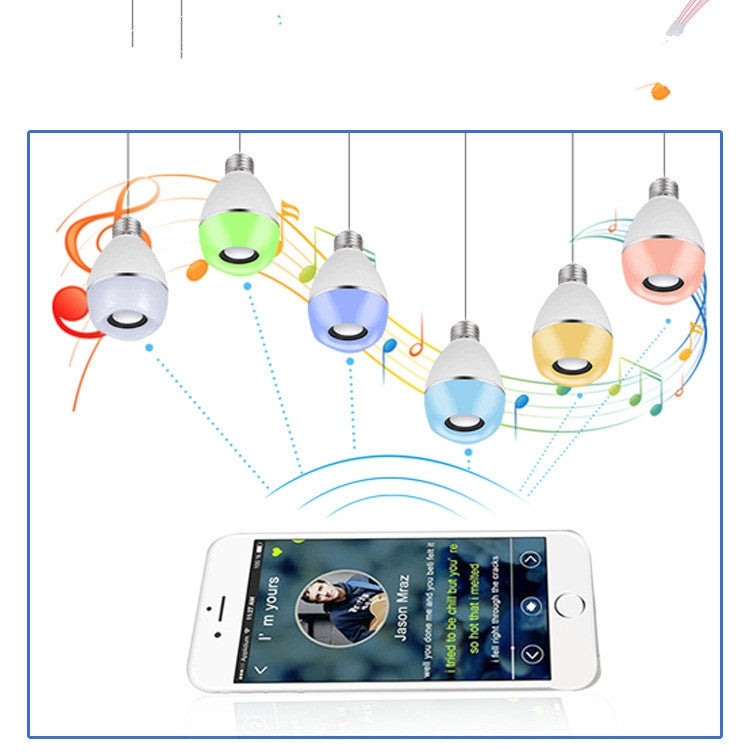 E27 LED Music Bulb Smart Colorful Remote Control Wake Up Light, Color temperature: APP+Remote Control - Smart Light Bulbs by PMC TechLife | Online Shopping South Africa | PMC TechLife | Buy Now Pay Later Mobicred