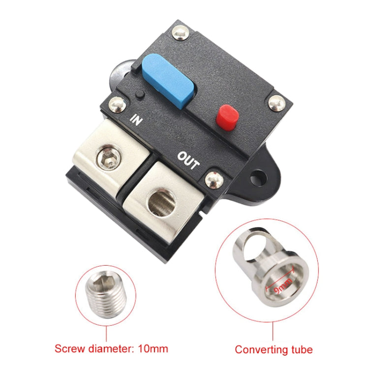 50A Auto Circuit Breaker Car Audio Fuse Holder Power Insurance Automatic Switch(Blue)