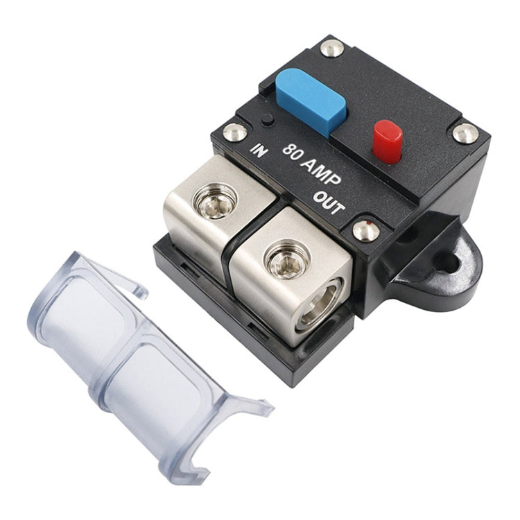 80A Auto Circuit Breaker Car Audio Fuse Holder Power Insurance Automatic Switch(Blue) - Fuse by PMC TechLife | Online Shopping South Africa | PMC TechLife | Buy Now Pay Later Mobicred