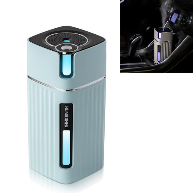 Humidifier USB Office Home Car Mute Portable Colorful Air Purifier(Blue)