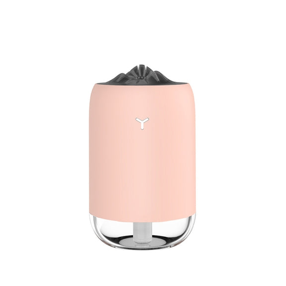Car Portable Humidifier Household Night Light USB Spray Instrument Disinfection Aroma Diffuser(Pink)