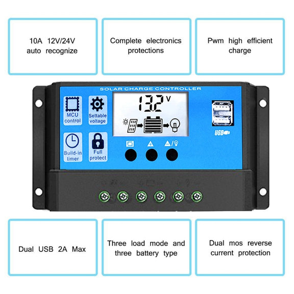 Street Lamp Smart Lighting Charging Solar Controller, Model: RBL-60A