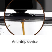 Homezest Household Small Coffee Maker Automatic Mini Drip Coffee Machine, Style:EU Plug(Black)