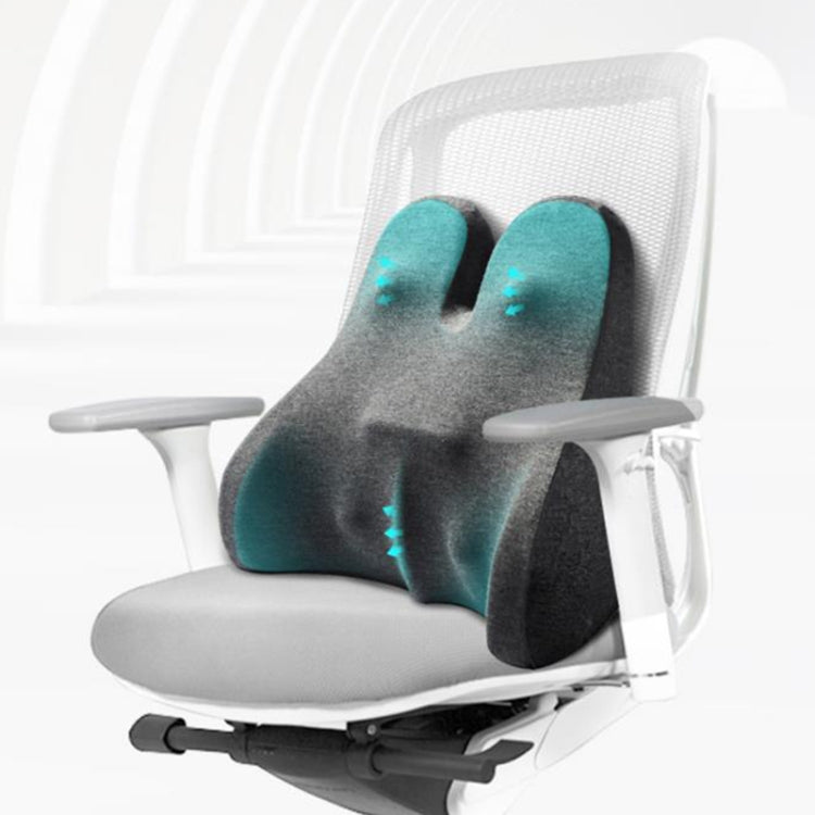 Car Seat Lumbar Support Cushion Memory Foam Office Lumbar Cushion, Size: Bandage(Dark Gray) - Seat Accessories by PMC TechLife | Online Shopping South Africa | PMC TechLife | Buy Now Pay Later Mobicred