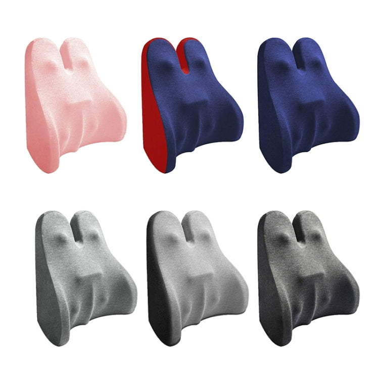 Car Seat Lumbar Support Cushion Memory Foam Office Lumbar Cushion, Size: Bandage(Light Gray) - Seat Accessories by PMC TechLife | Online Shopping South Africa | PMC TechLife | Buy Now Pay Later Mobicred