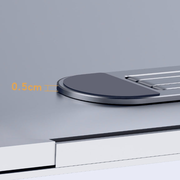 Oatsbasf Portable Storage Foldable Notebook Computer Bracket Heightening Fan Heater(Silver)