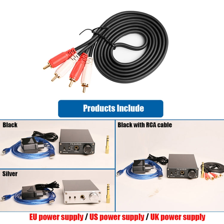 FX-AUDIO DAC-X6 Fever HiFi Fiber Coaxial USB Amp Digital Audio DAC Decoder 24BIT/192(Silver) - free shipping - PMC Jewellery - Order now!